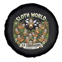 Sloth World 13 Survivors Animal Rescue Spare Tire Cover Memorial Tribute and Florida Wildlife Protection