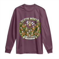 Sloth World 13 Survivors Animal Rescue Long Sleeve Shirt Memorial Tribute and Florida Wildlife Protection