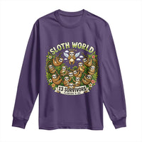 Sloth World 13 Survivors Animal Rescue Long Sleeve Shirt Memorial Tribute and Florida Wildlife Protection