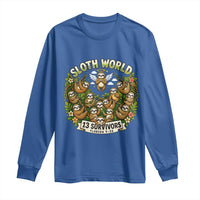 Sloth World 13 Survivors Animal Rescue Long Sleeve Shirt Memorial Tribute and Florida Wildlife Protection