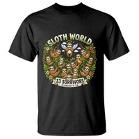 Sloth World 13 Survivors Animal Rescue T Shirt Memorial Tribute and Florida Wildlife Protection
