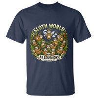 Sloth World 13 Survivors Animal Rescue T Shirt Memorial Tribute and Florida Wildlife Protection