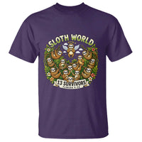 Sloth World 13 Survivors Animal Rescue T Shirt Memorial Tribute and Florida Wildlife Protection
