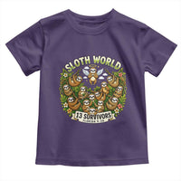 Sloth World 13 Survivors Animal Rescue Toddler T Shirt Memorial Tribute and Florida Wildlife Protection