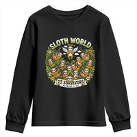 Sloth World 13 Survivors Animal Rescue Youth Sweatshirt Memorial Tribute and Florida Wildlife Protection