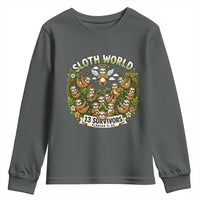 Sloth World 13 Survivors Animal Rescue Youth Sweatshirt Memorial Tribute and Florida Wildlife Protection