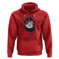 Free As A Cat Since 1776 Funny Patriotic Hoodie Cool American Flag Sunglasses Cat 250th Anniversary Semiquincentennial