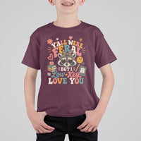 Y'all Were Feral But I Low Key Love You Retro Raccoon T Shirt For Kid Funny Teacher End of School Year