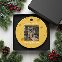Funny Classroom Raccoon Iced Coffee Teacher Ceramic Ornament Y'all Were Feral But I Low Key Love You