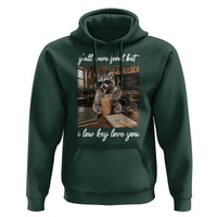 Funny Classroom Raccoon Iced Coffee Teacher Hoodie Y'all Were Feral But I Low Key Love You