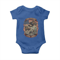 250 Years 1776 to 2026 Ultimate American Landmark Collage Baby Onesie Liberty Bell Eagle and US Flag Semiquincentennial Patriotic