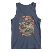 250 Years 1776 to 2026 Ultimate American Landmark Collage Tank Top Liberty Bell Eagle and US Flag Semiquincentennial Patriotic