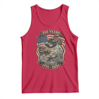 250 Years 1776 to 2026 Ultimate American Landmark Collage Tank Top Liberty Bell Eagle and US Flag Semiquincentennial Patriotic