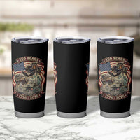 250 Years 1776 to 2026 Ultimate American Landmark Collage Tumbler Cup Liberty Bell Eagle and US Flag Semiquincentennial Patriotic
