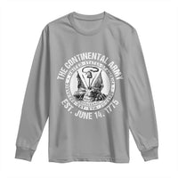 The Continental Army Est 1775 Long Sleeve Shirt Patriotic US Military History Graphic
