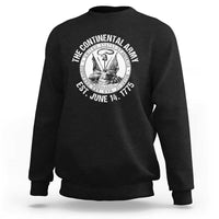 The Continental Army Est 1775 Sweatshirt Patriotic US Military History Graphic