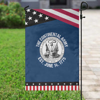 The Continental Army Est 1775 Patriotic Garden Flag US Military History Graphic