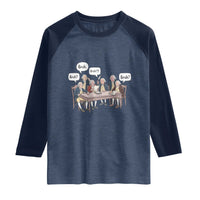 Bruh Founding Fathers Constitutional Convention Raglan Shirt Funny American History Humorous Patriot