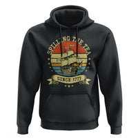 Spilling The Tea Since 1773 Hoodie Retro Sunset Boston Tea Party History