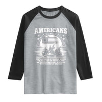 Funny Patriotic Military History Raglan Shirt Americans Crossing A Frozen River To Kill You In Your Sleep On Christmas