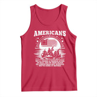 Funny Patriotic Military History Tank Top Americans Crossing A Frozen River To Kill You In Your Sleep On Christmas