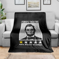 Fords Theatre One Star Awful Wouldnt Recommend Throw Blanket Abraham Lincoln Funny History Dark Humor