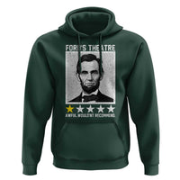 Fords Theatre One Star Awful Wouldnt Recommend Hoodie Abraham Lincoln Funny History Dark Humor