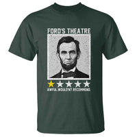 Fords Theatre One Star Awful Wouldnt Recommend T Shirt Abraham Lincoln Funny History Dark Humor