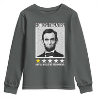 Fords Theatre One Star Awful Wouldnt Recommend Youth Sweatshirt Abraham Lincoln Funny History Dark Humor