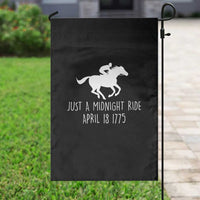 Paul Revere American History Garden Flag Just A Midnight Ride April 18 1775