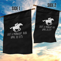 Paul Revere American History Garden Flag Just A Midnight Ride April 18 1775