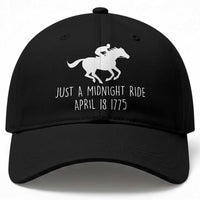 Paul Revere American History Baseball Cap Just A Midnight Ride April 18 1775