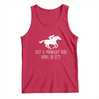 Paul Revere American History Tank Top Just A Midnight Ride April 18 1775