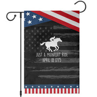 Paul Revere American History Patriotic Garden Flag Just A Midnight Ride April 18 1775