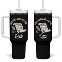 Declaration Of Independence 1776 Funny History Tumbler With Handle Best Breakup Letter Ever Humor