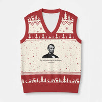 Funny Abraham Lincoln Theatre Dark Humor V-Neck Knit Sweater Vest I'm Not Really A Fan Of The Theater