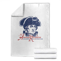 George Washington The American Revolution Throw Blanket Distressed Sketch Historic Patriotic Graphic
