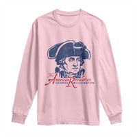 George Washington The American Revolution Long Sleeve Shirt Distressed Sketch Historic Patriotic Graphic