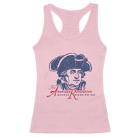 George Washington The American Revolution Racerback Tank Top Distressed Sketch Historic Patriotic Graphic