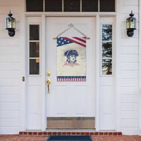 George Washington The American Revolution Patriotic Garden Flag Distressed Sketch Historic Graphic