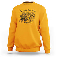 Spilling The Tea Since 1773 Sweatshirt Boston Tea Party Vintage Historical Sketch Graphic