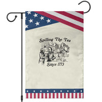 Spilling The Tea Since 1773 Patriotic Garden Flag Boston Tea Party Vintage Historical Sketch Graphic