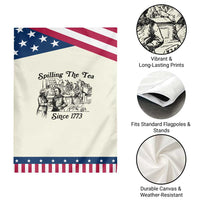 Spilling The Tea Since 1773 Patriotic Garden Flag Boston Tea Party Vintage Historical Sketch Graphic