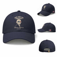 Thomas Jefferson July 3 1776 Baseball Cap Crap That's Due Tomorrow Funny History