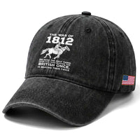 The War Of 1812 Washed Cotton Baseball Cap Beating The British Twice Funny Patriotic Military History