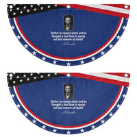 Abraham Lincoln Wise Quote Patriotic Fan Flag Better To Remain Silent Sarcastic Wisdom
