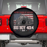 Vintage Steam Locomotive Heritage Spare Tire Cover The Legend of Rails American Flag