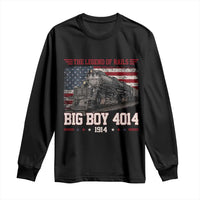 Vintage Steam Locomotive Heritage Long Sleeve Shirt The Legend of Rails American Flag