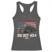 Vintage Steam Locomotive Heritage Racerback Tank Top The Legend of Rails American Flag