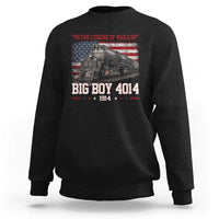Vintage Steam Locomotive Heritage Sweatshirt The Legend of Rails American Flag